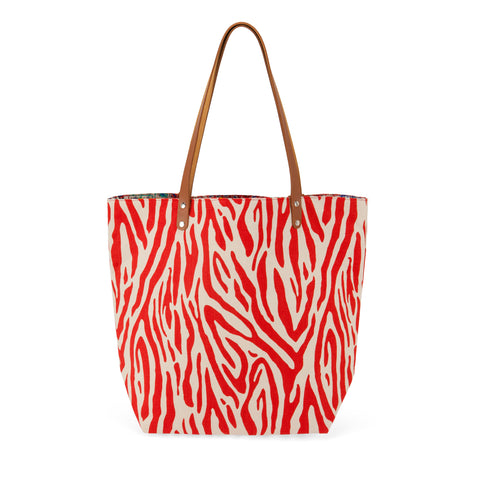 BG20 Zebra Handbag - RED